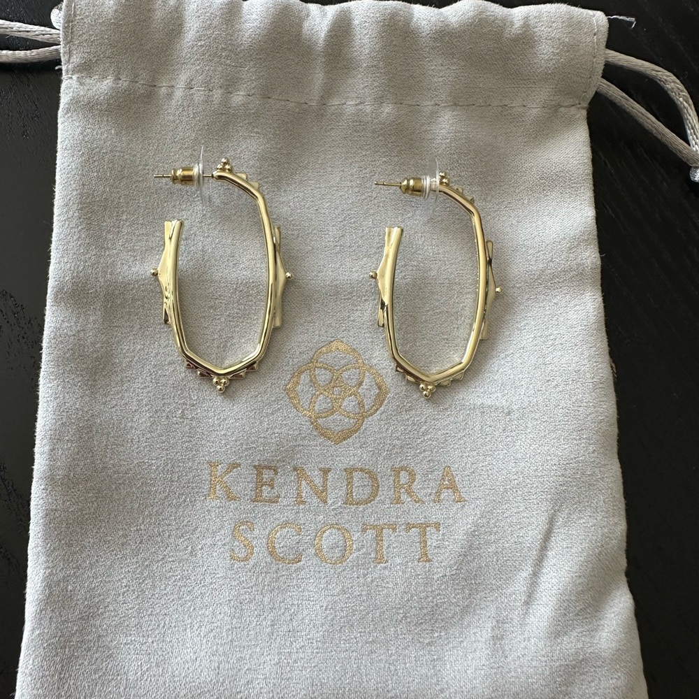 Kendra Scott Gold Hoop Earrings